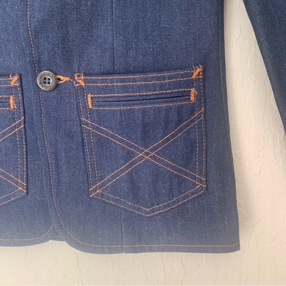 BILLY THE KID Boy’s Vintage 70’s Denim Blazer Western Westerncore Cowboycore 10 - Picture 7 of 16